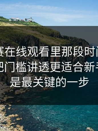 每日大赛在线观看里那段时间线，别跳过：把门槛讲透更适合新手，这才是最关键的一步